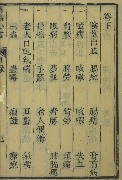 《扁鹊心书》此书以重视经络和针灸疗法为特点，并保留有我国较早的麻醉方剂—睡圣散