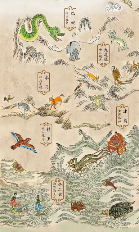 《山海经》原书是有图画的吗？|《山海经》原作有具体文字描述吗？