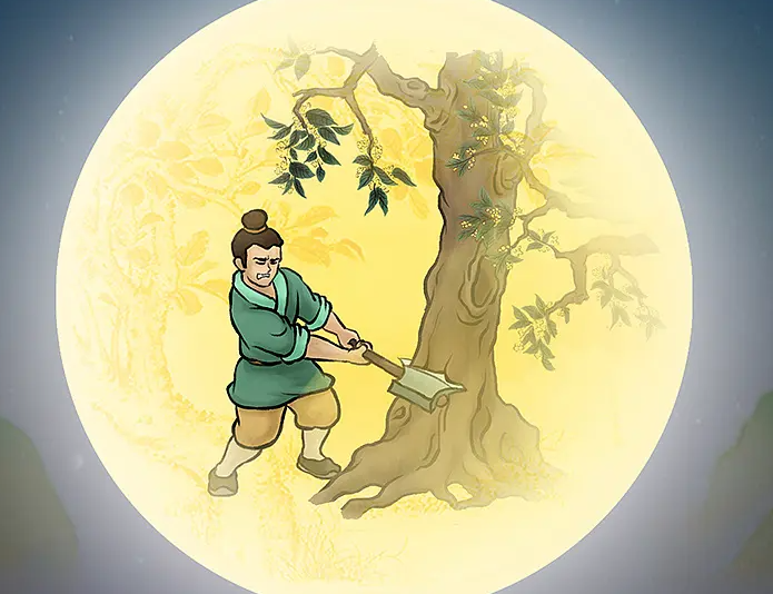 吴刚伐桂的故事(嫦娥喜欢吴刚还是后羿)