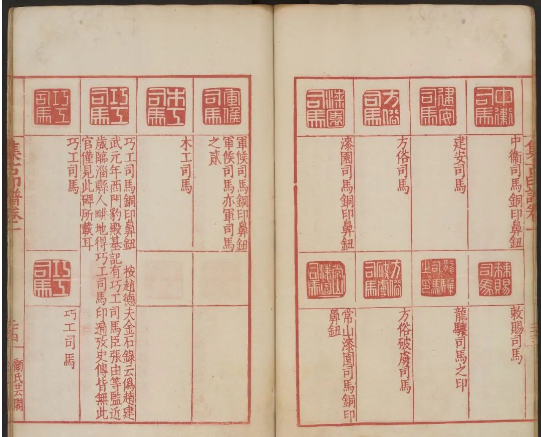 《集古印谱.6卷》收录了玉印150余枚和铜印1600枚