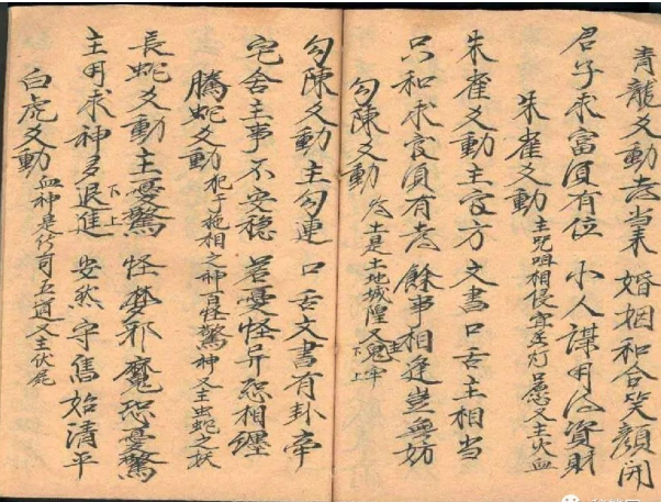 民国手抄本术数占断古籍《卦占六亲吉凶》