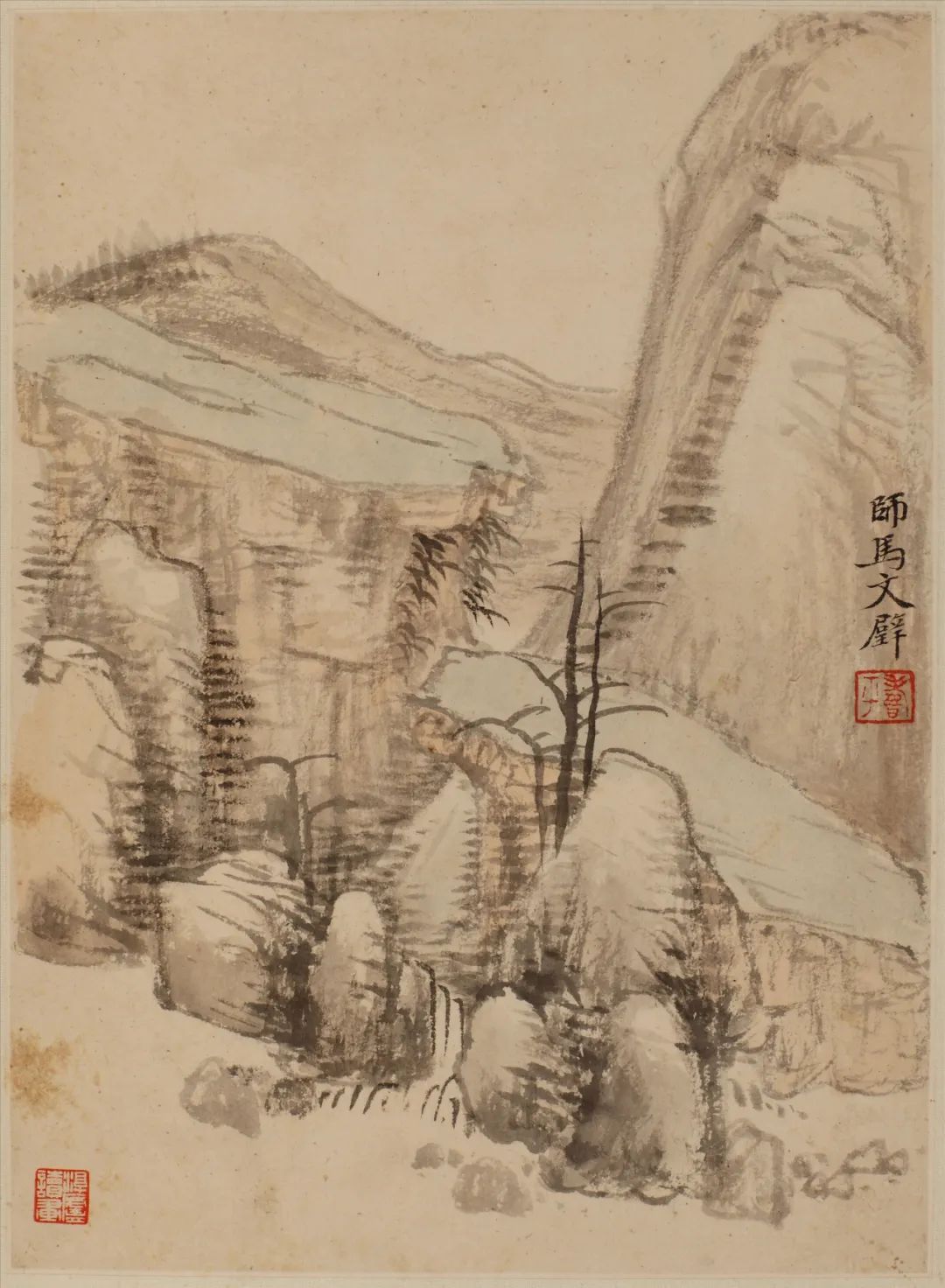 仿古山水册合集赏析