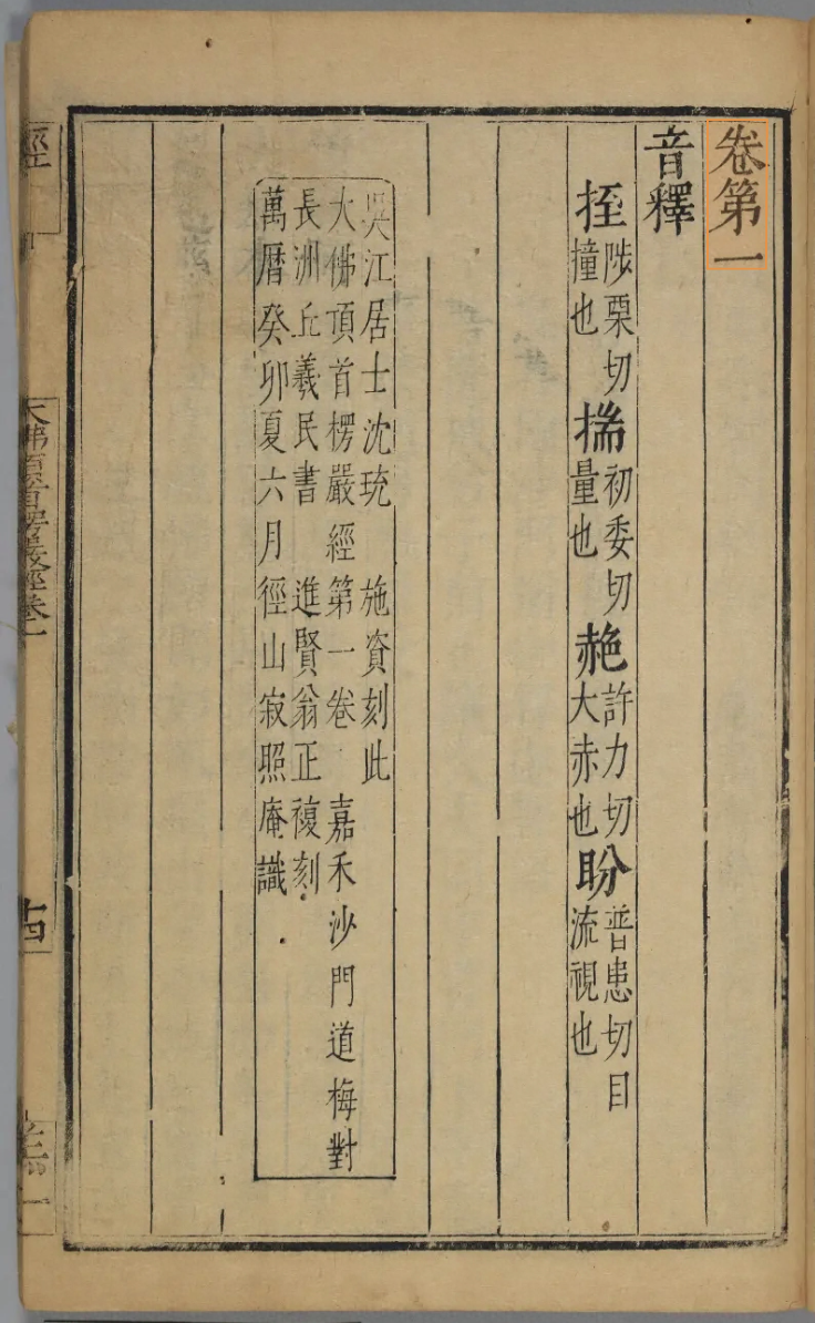 文章标题-27 大佛顶如来密因修证了义诸菩萨万行首楞严经卷第一