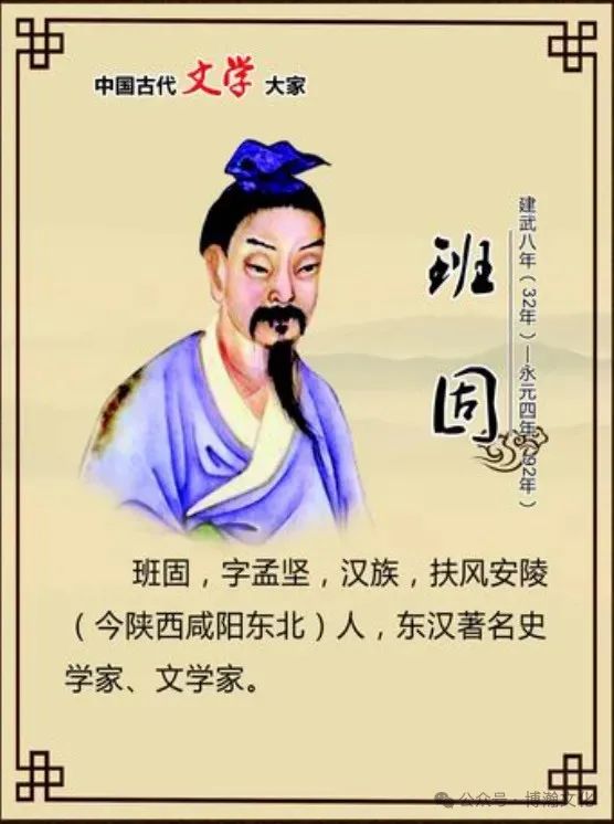 文章标题-2 历史人物—汉赋四大家之—班固
