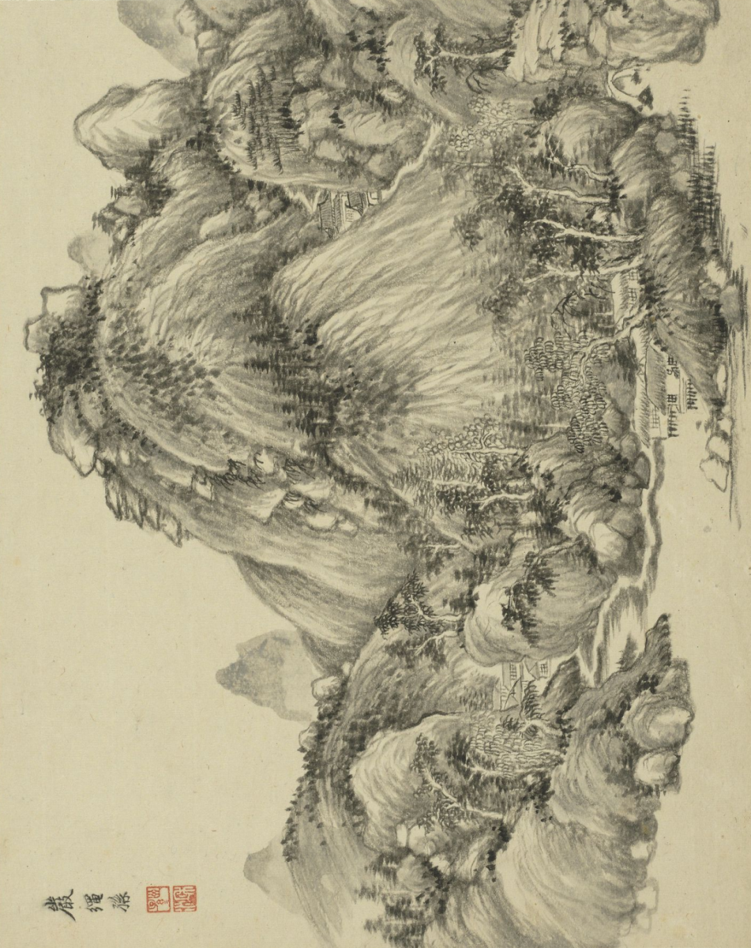 仿古山水册合集赏析