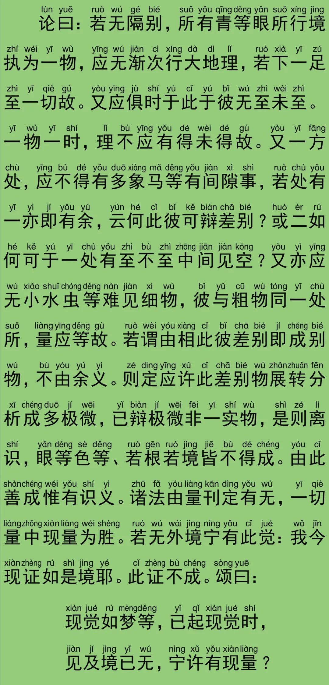 文章标题-21 唐三藏译《唯识二十论》全文(拼音版)