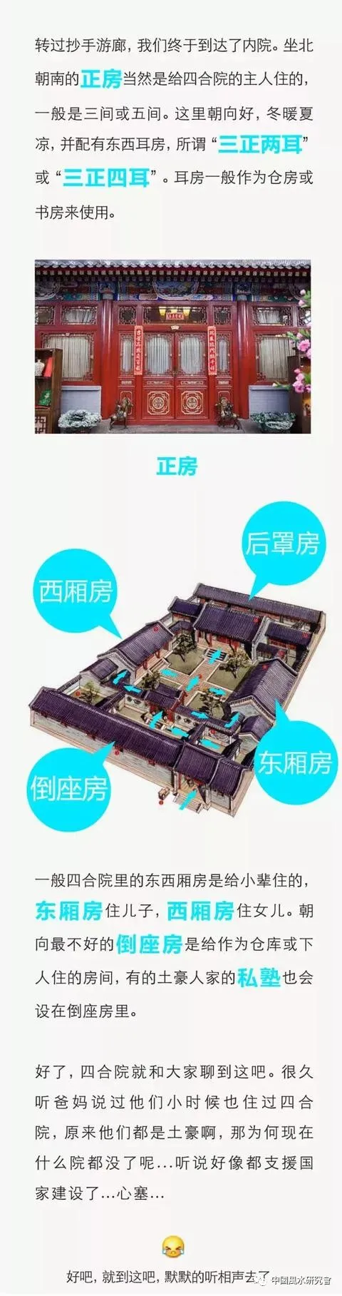 风水学——四合院图解（农村建宅参考）详细全面了解四合院