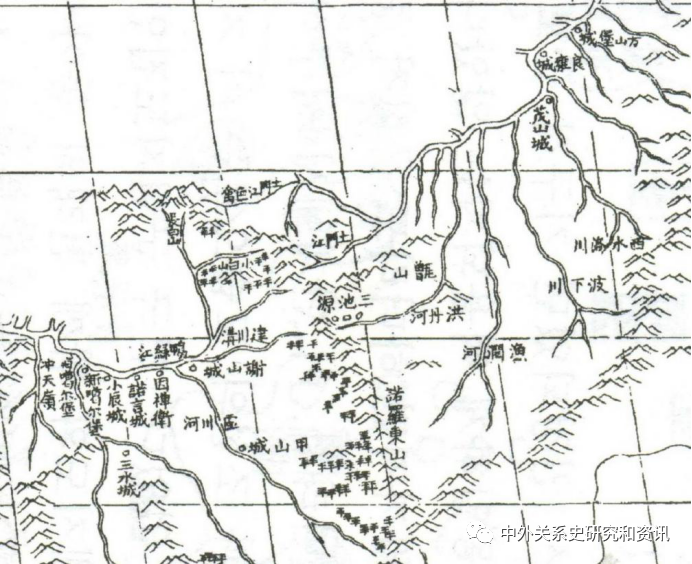 历史上的鸭绿江正源和长白山地区争议分水岭