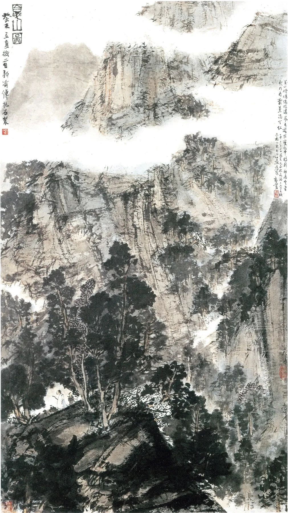 傅抱石的山水画、市场与造假