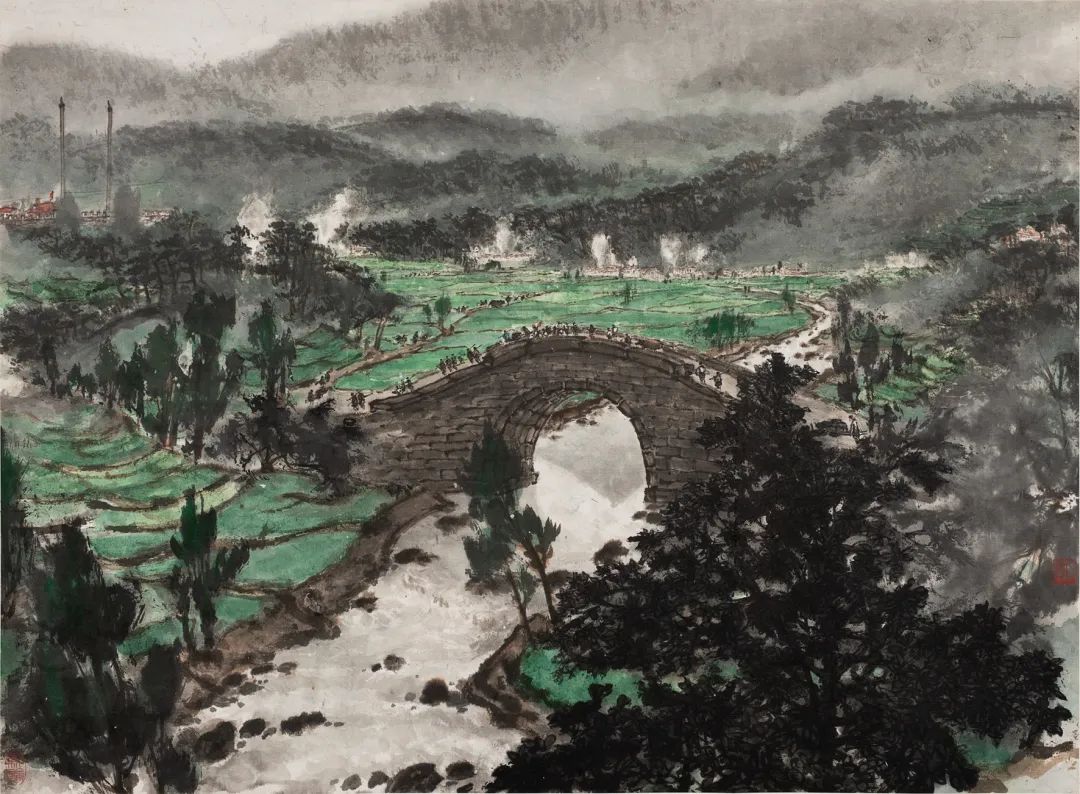 傅抱石的山水画、市场与造假