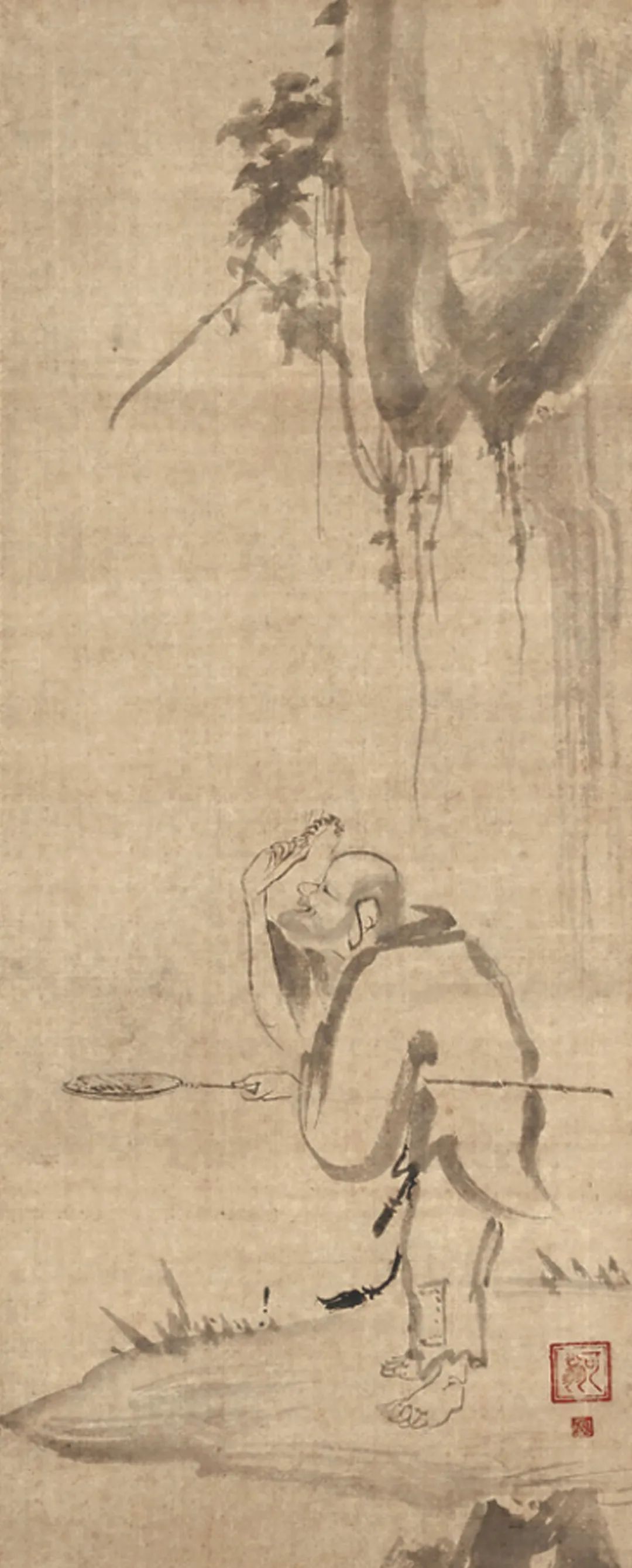 从《六祖斫竹图》东渡看禅宗画对日本画的影响