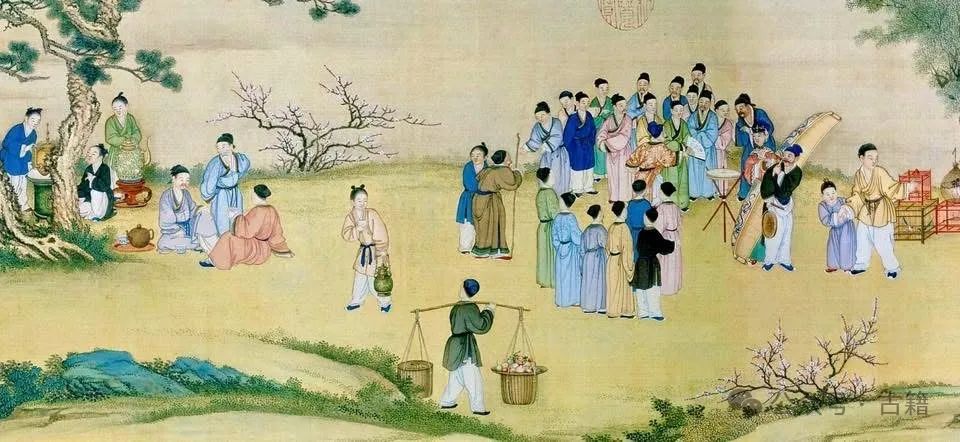 文章标题-21 清乾隆丁观鹏绘《太平春市图》中的「新春品茶会」考
