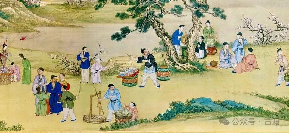 文章标题-22 清乾隆丁观鹏绘《太平春市图》中的「新春品茶会」考