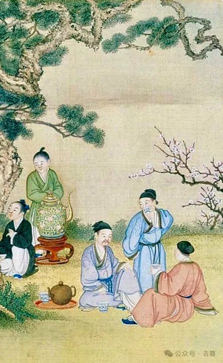 文章标题-28 清乾隆丁观鹏绘《太平春市图》中的「新春品茶会」考