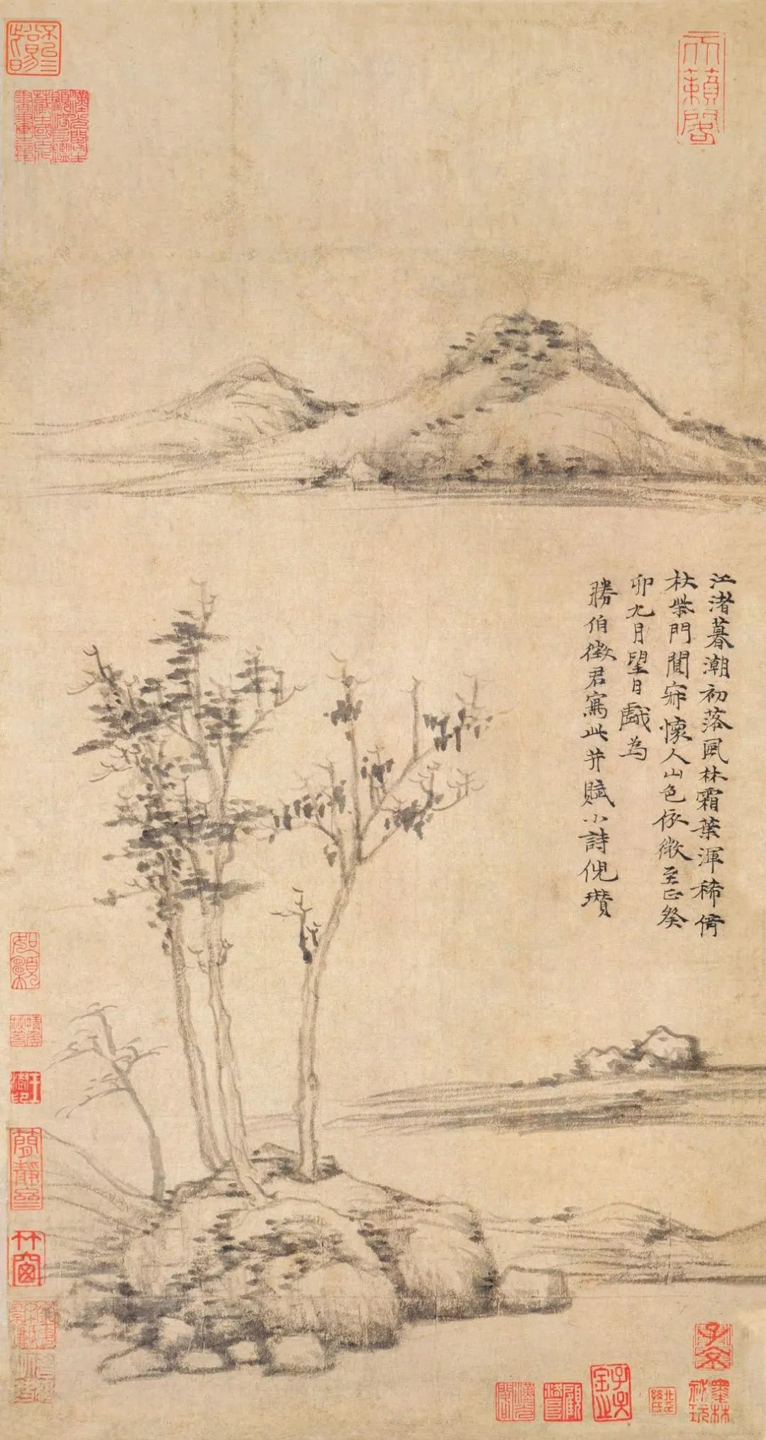 倪瓒如此相似的两幅竹石图，孰真孰假？