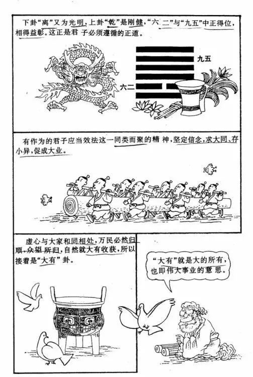 辅助大家理解和记忆周易六十四卦漫画图​！