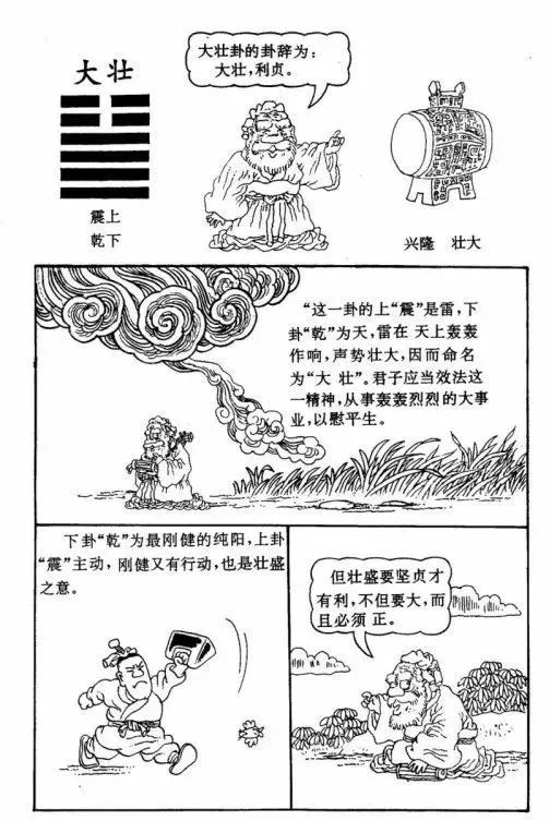 辅助大家理解和记忆周易六十四卦漫画图​！