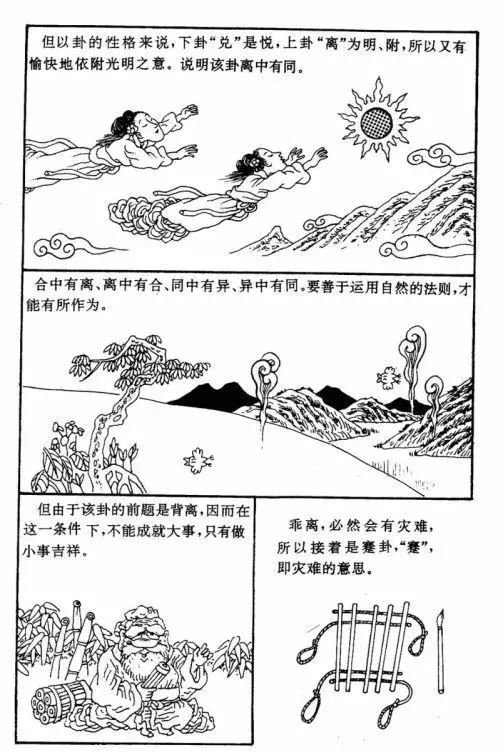 辅助大家理解和记忆周易六十四卦漫画图​！