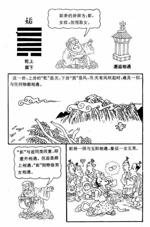 辅助大家理解和记忆周易六十四卦漫画图​！