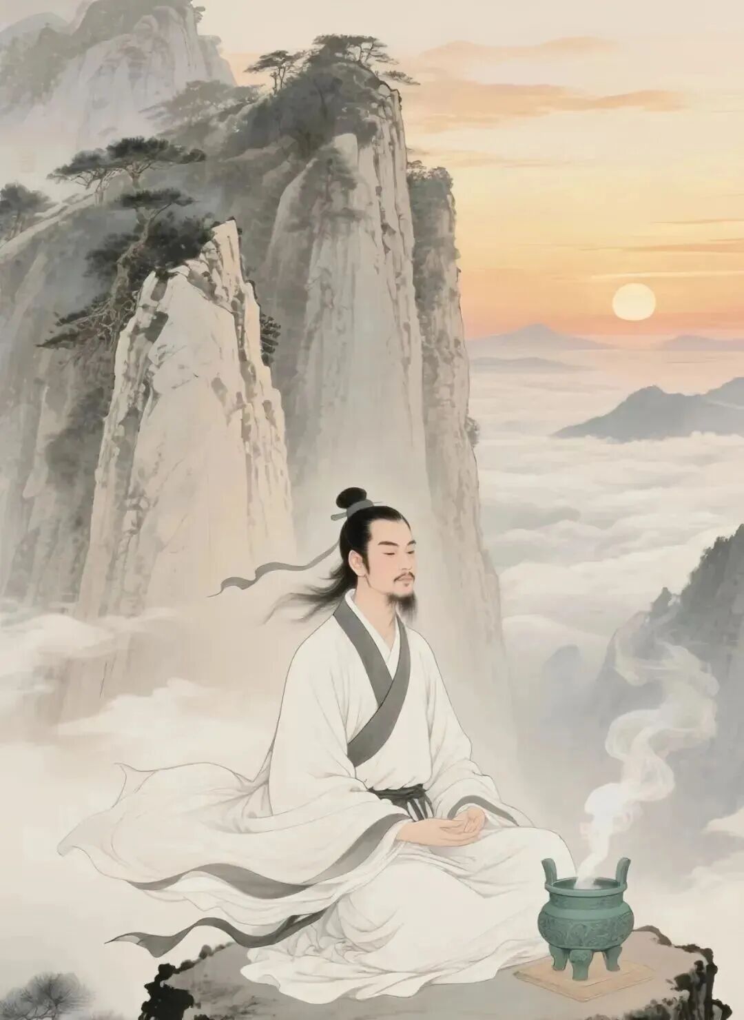 《胎息经》若欲长生，神气相注；勤而行之，是真道路！