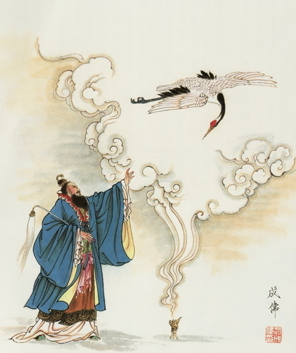 道教招鹤法探奥：厉害了我的道长，竟能邀请仙鹤！