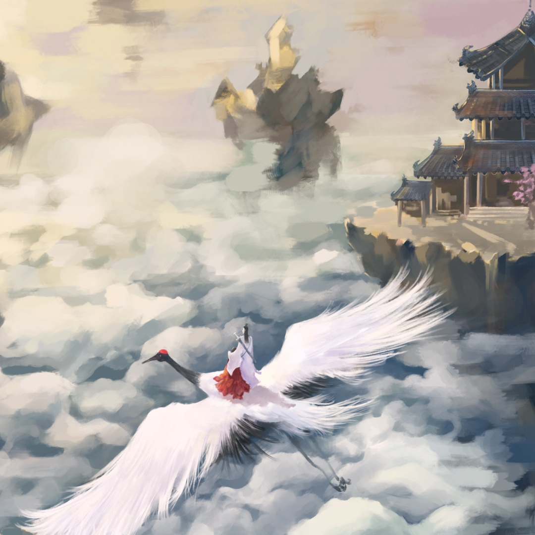 道教招鹤法探奥：厉害了我的道长，竟能邀请仙鹤！