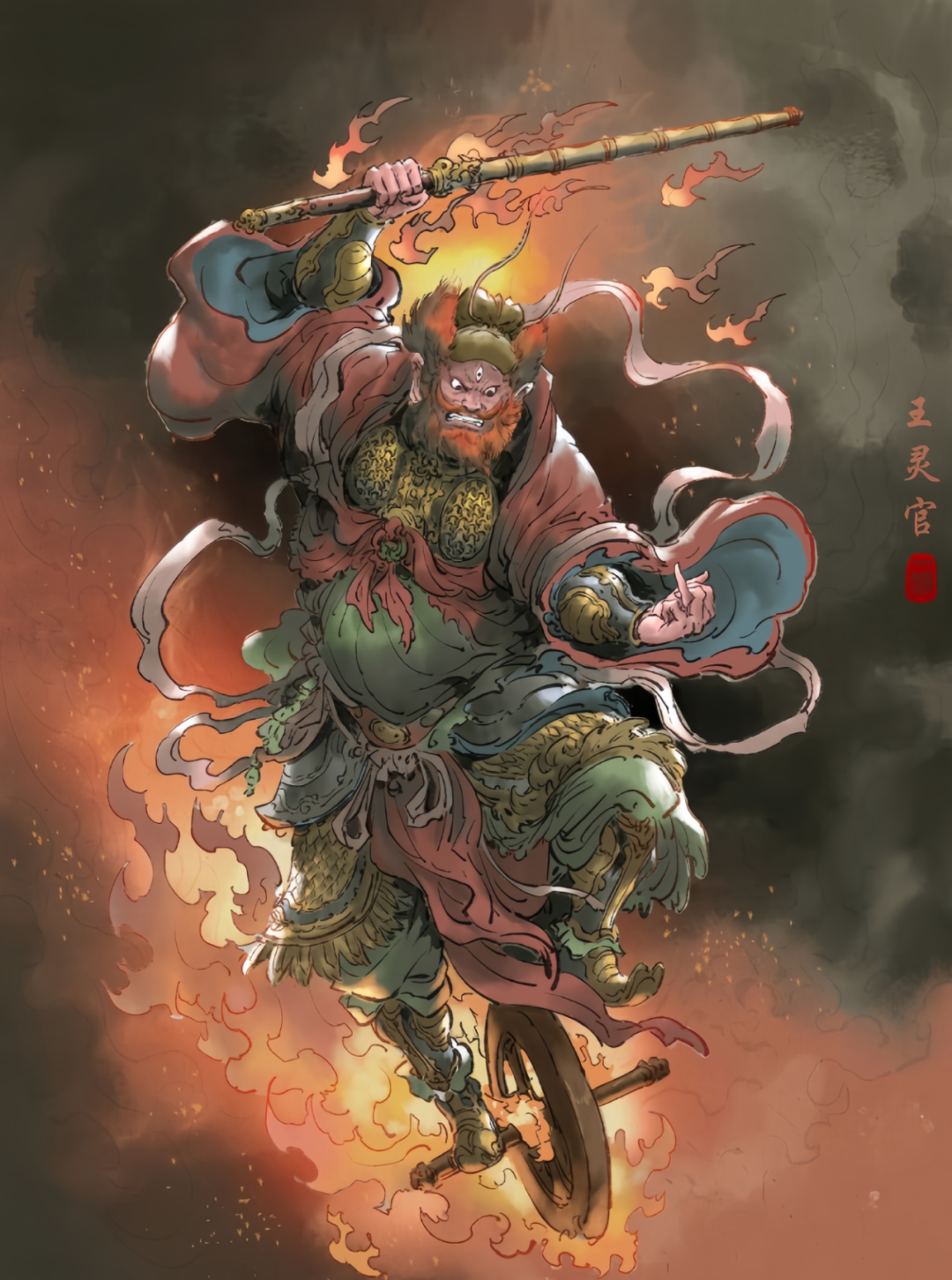 文章标题-2 凌霄殿前逼平孙悟空!这位道教第一护法神,才是道教的战力天花板!