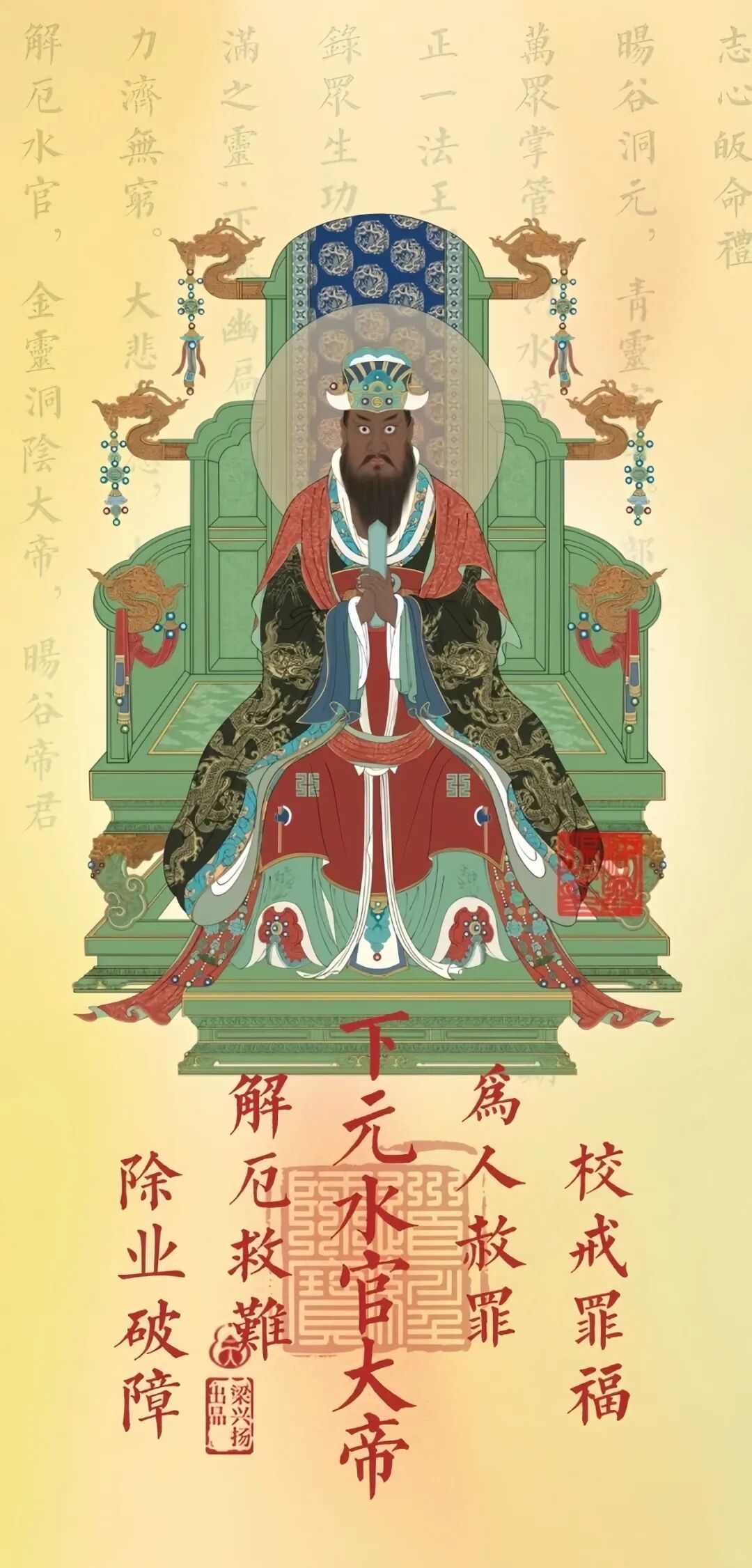 文章标题-2 农历十月十五,恭贺下元五炁解厄水官大帝圣诞,持诵宝诰福生无量!