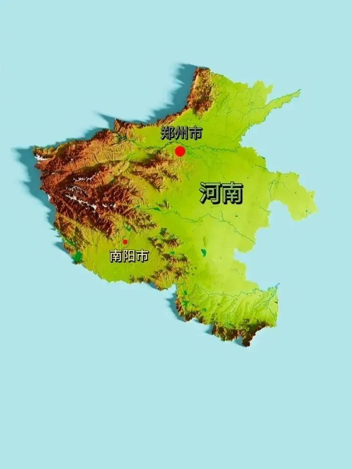 风水研究：全国各省立体地形图
