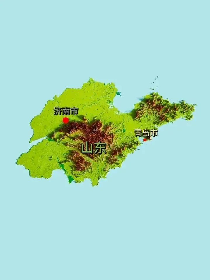 风水研究：全国各省立体地形图