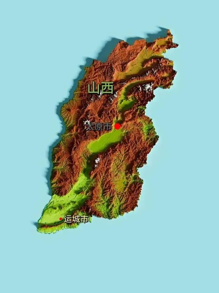 风水研究：全国各省立体地形图