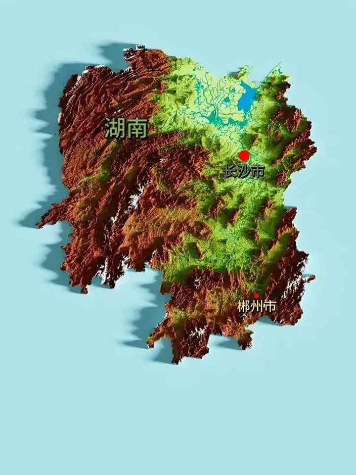 风水研究：全国各省立体地形图