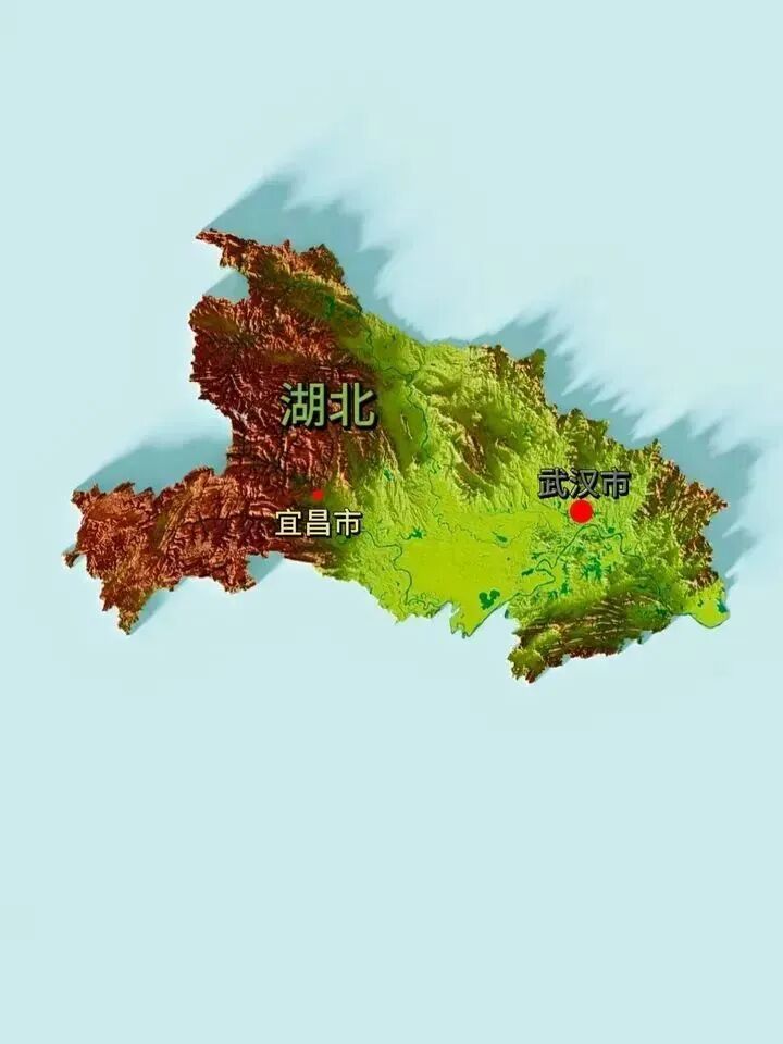 风水研究：全国各省立体地形图