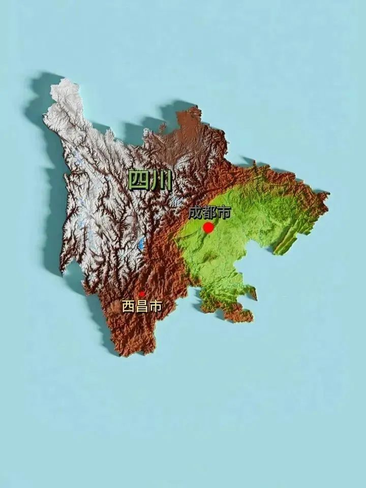 风水研究：全国各省立体地形图