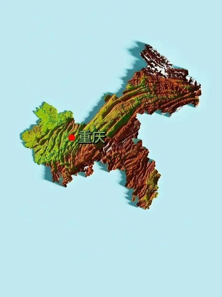 风水研究：全国各省立体地形图