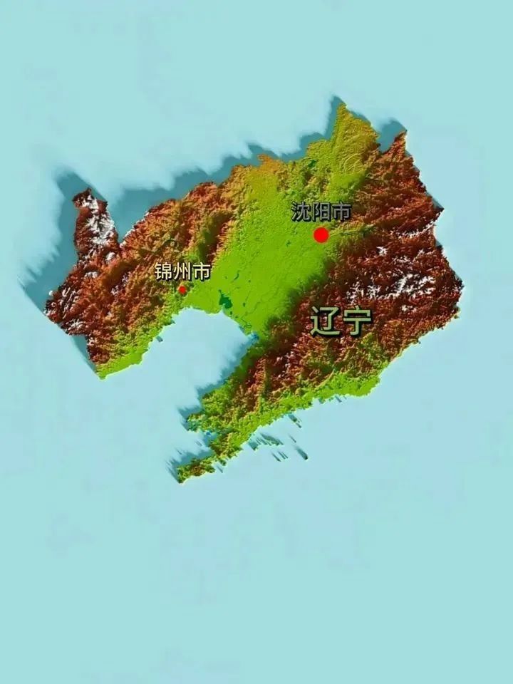 风水研究：全国各省立体地形图