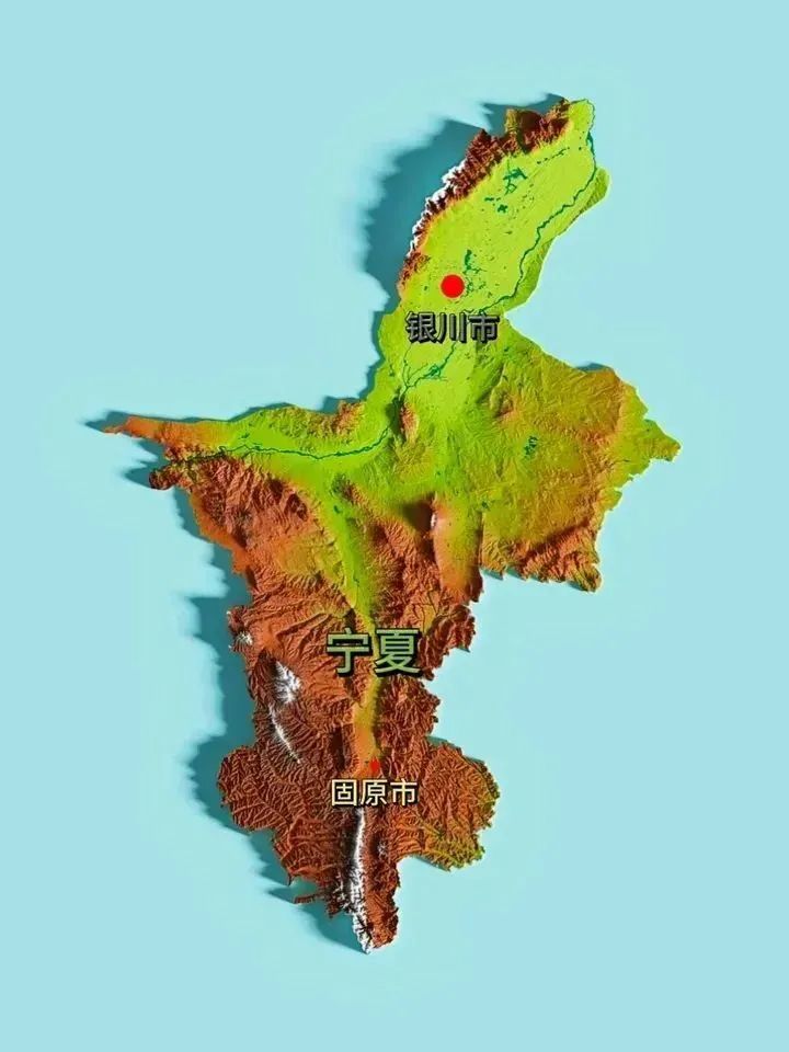 风水研究：全国各省立体地形图
