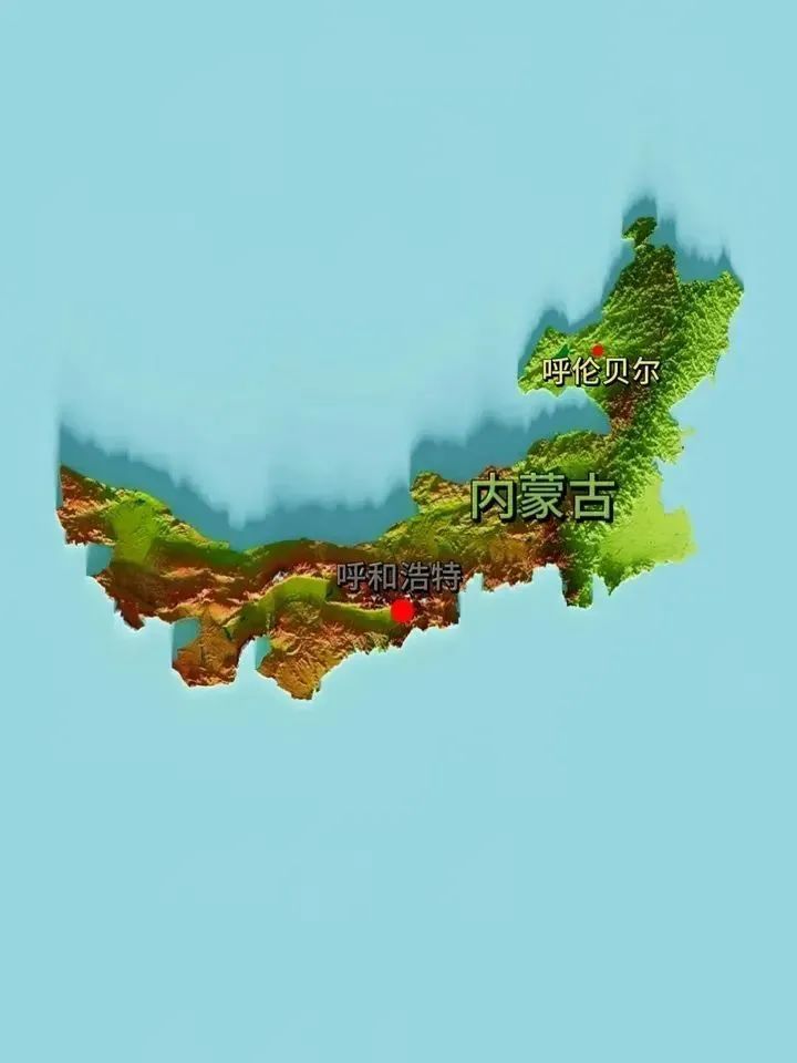 风水研究：全国各省立体地形图