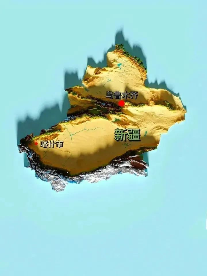 风水研究：全国各省立体地形图