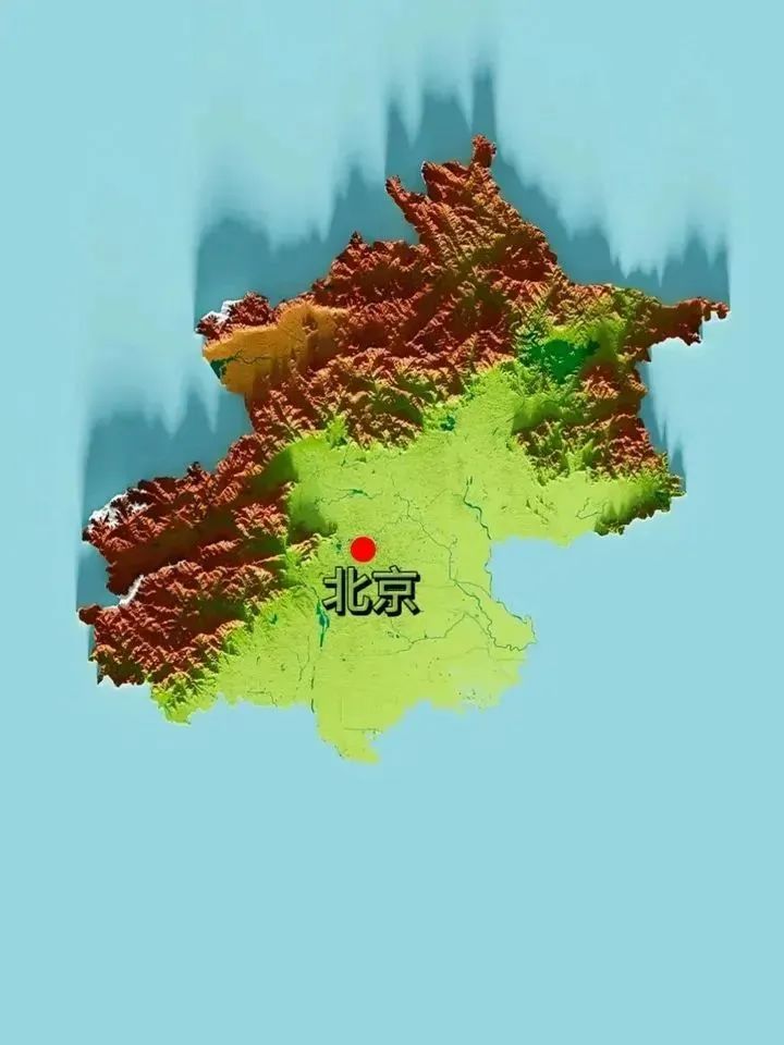 风水研究：全国各省立体地形图