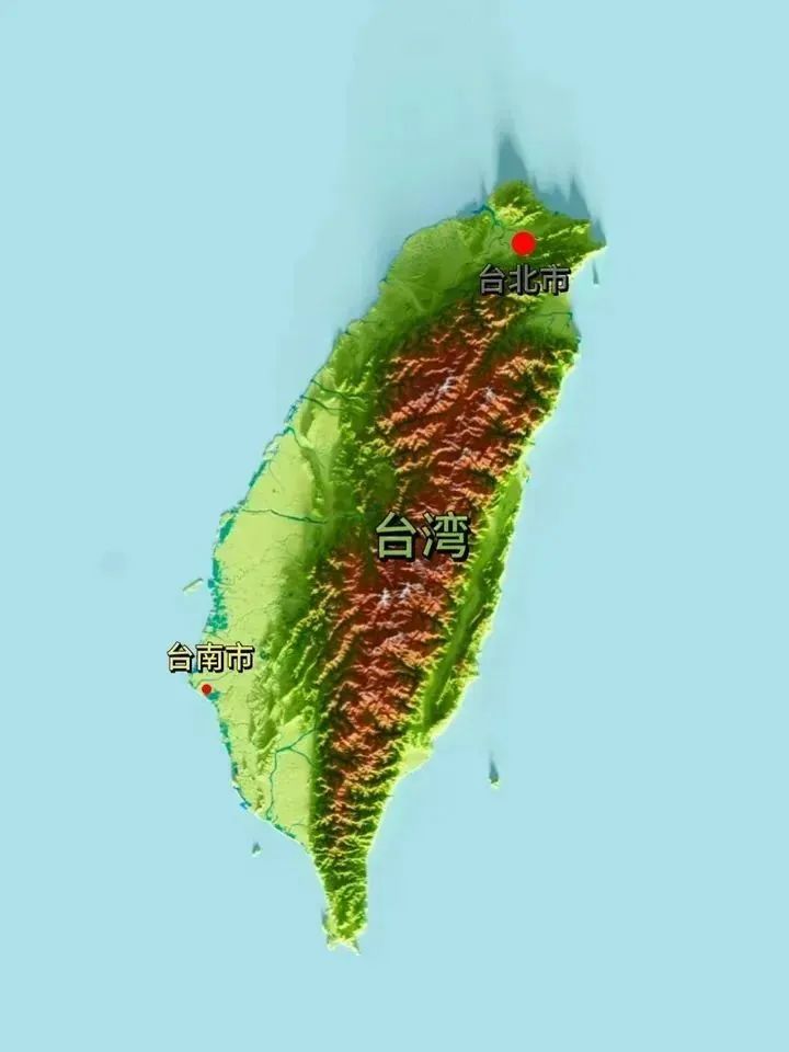 风水研究：全国各省立体地形图