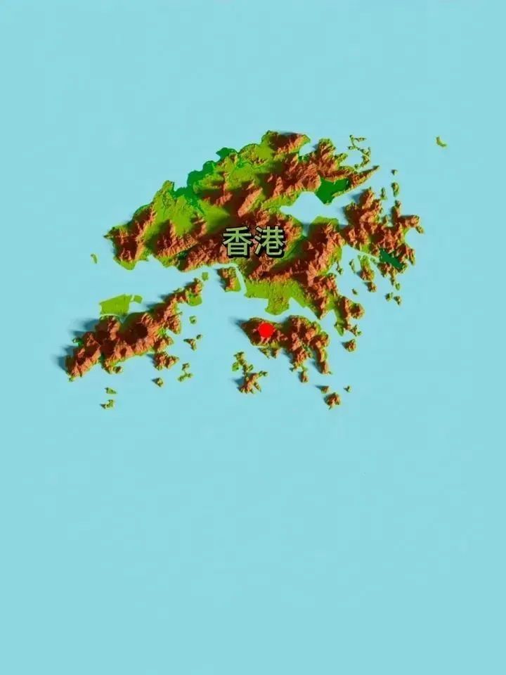 风水研究：全国各省立体地形图