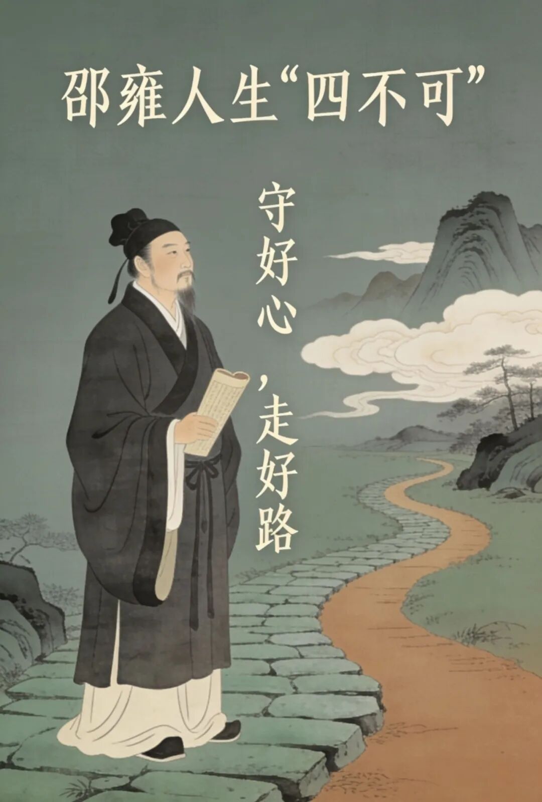邵雍人生「四不可」：守好心，走好路