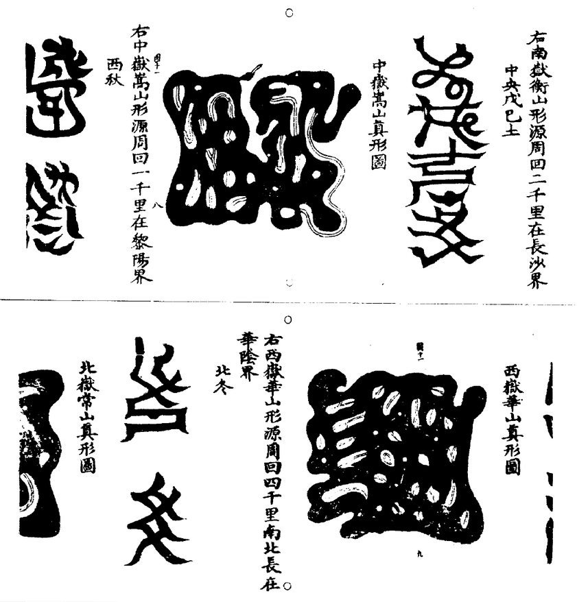 道教符箓知识；符图的三大类：天象符、地理符、人体符！