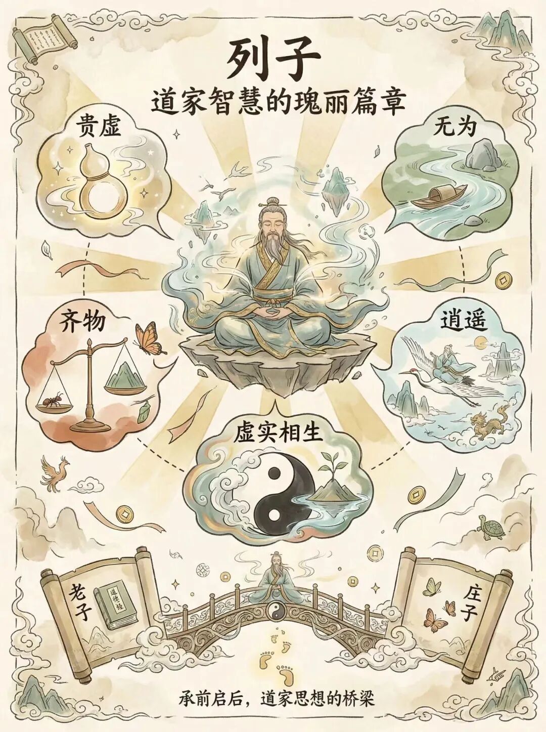 列子《冲虚经》虚实相生的道家人生哲学！