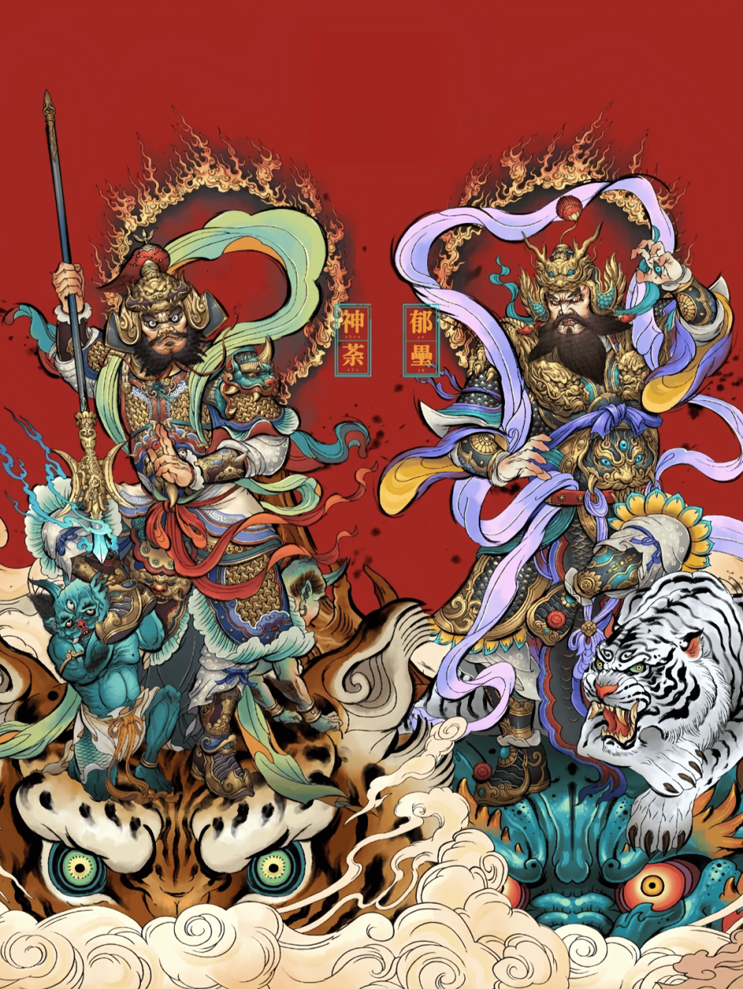 文章标题-1 供奉的门神都有哪些?其中两位还是冥界的鬼帝!