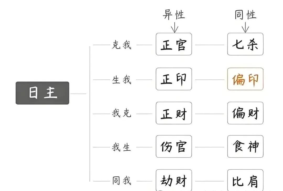 中国传统命理学：深度解析十神定位