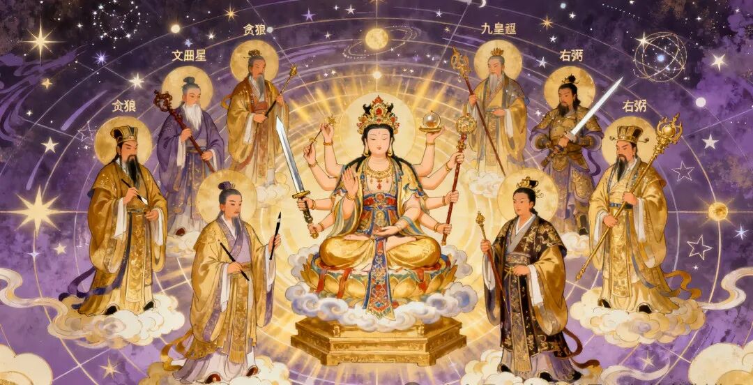 文章标题-5 紫微斗数主星与北斗九星的全景映射关系!