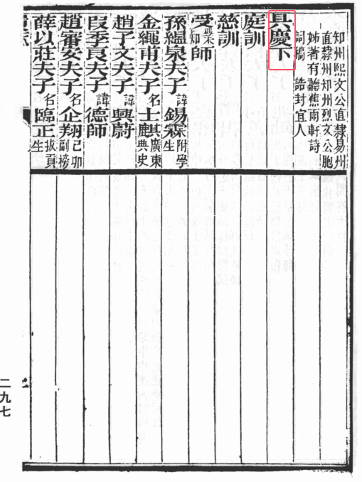 宋明清进士登科录丨存世、体例与贯籍制度的演变研究 暨家状中亲属存亡的表述