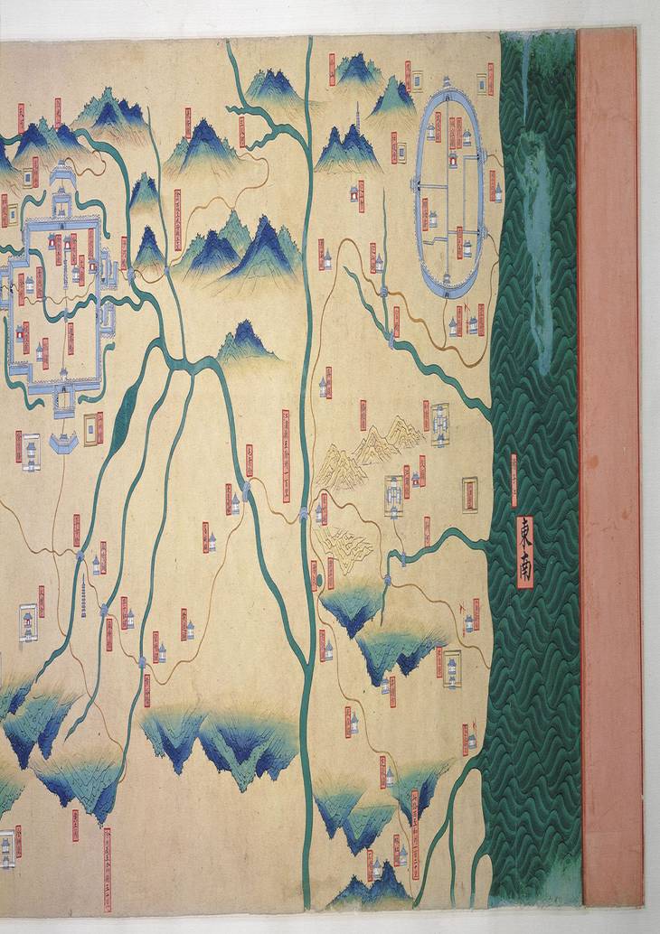《南京至甘肃驿铺图, 一卷》